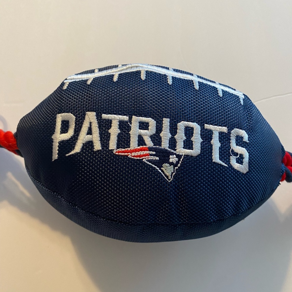 NFL Pet Toy New England Patriots Nylon Football
